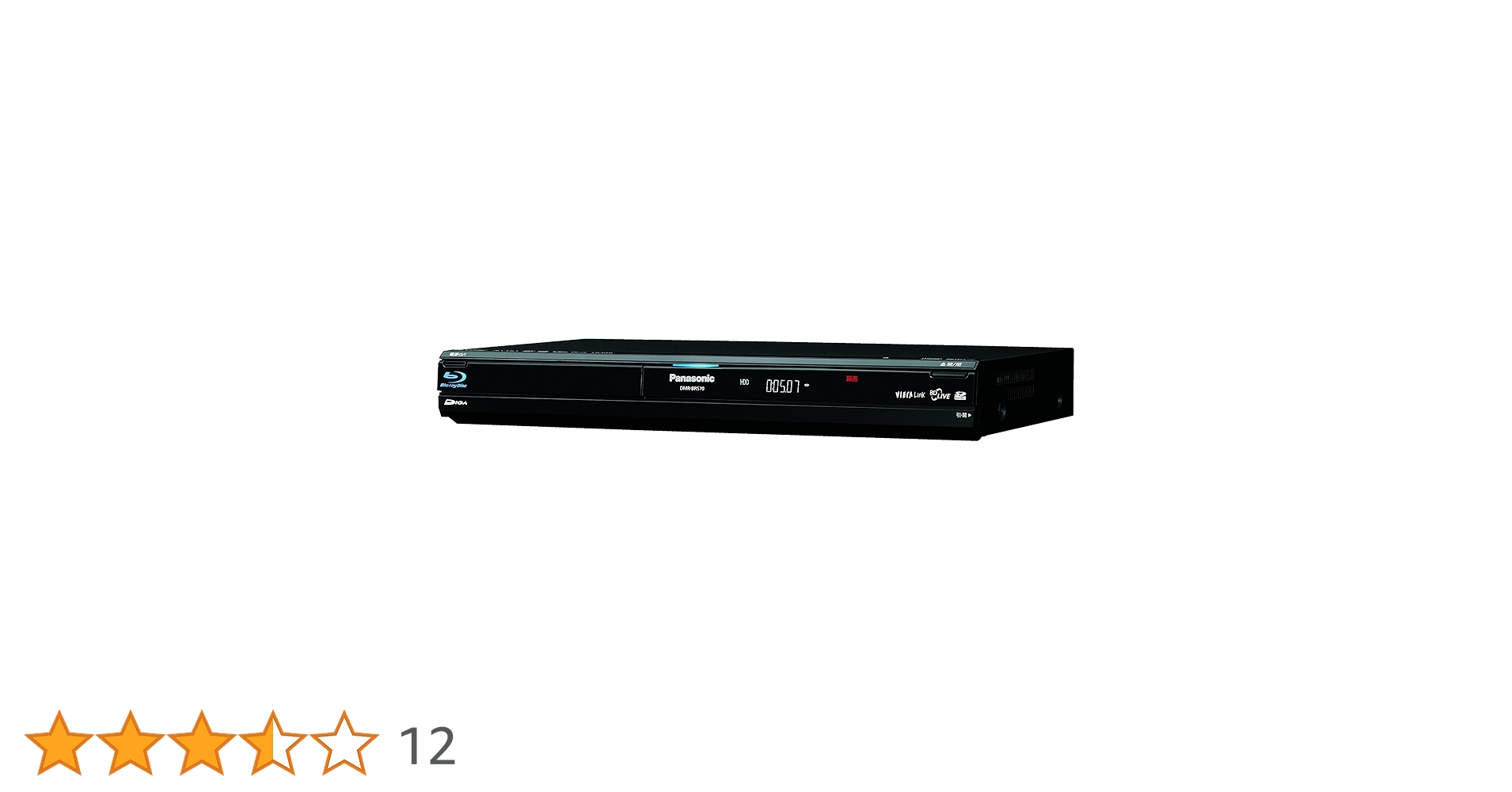 Amazon | Panasonic 320GB 1チューナー ブルーレイレコーダー ブラック